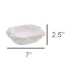 Transitional Styled Ceramic Crab Shaped Large Soap Dish in White