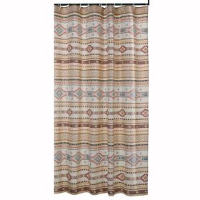 Shower Curtain with Traditional Kilim Pattern, Multicolor *Free Shipping*