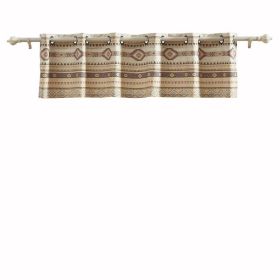 Valance with 2 Inch Header and Kilim Pattern, Multicolor *Free Shipping*
