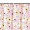 Sava Fabric Shower Curtain With Floral Print, Pink *Free Shipping*