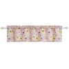 Sava Fabric Valance with Floral Print Design, Pink *Free Shipping*