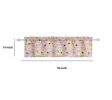 Sava Fabric Valance with Floral Print Design, Pink *Free Shipping*