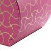 Travel Jewelry Case with 2 Drawer Storage and Wavy Textured Pattern, Pink