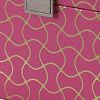 Travel Jewelry Case with 2 Drawer Storage and Wavy Textured Pattern, Pink