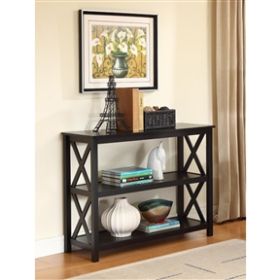 3-Tier Black Sofa Table Bookcase Living Room Shelves *Free Shipping*
