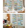Brick Static Cling Cover Frosted Window Glass Film *Free Shipping*