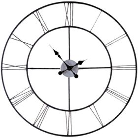 Oversized 30-inch Black Wall Clock with Roman Numerals *Free Shipping*