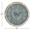 Vintage Style 25-inch Nautical Blue Wall Clock *Free Shipping*