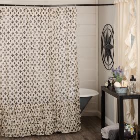 Elysee Ruffled Shower Curtain 72x72 *Free Shipping*