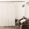 Burlap Antique White Shower Curtain 72x72 *Free Shipping*