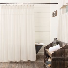 Burlap Antique White Shower Curtain 72x72 *Free Shipping*