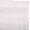 White Ruffled Sheer Petticoat Door Panel 72x40 *Free Shipping*