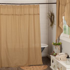 Burlap Natural Shower Curtain 72x72 *Free Shipping*