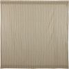 Sawyer Mill Charcoal Ticking Stripe Shower Curtain 72x72 *Free Shipping*