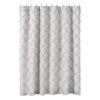 Frayed Lattice Oatmeal Shower Curtain 72x72 *Free Shipping*