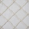 Frayed Lattice Oatmeal Shower Curtain 72x72 *Free Shipping*