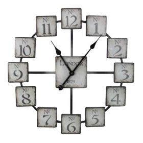 Classic And Uniquely Designed Metal Wall Clock *Free Shipping*