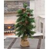 Royal Oregon Pine 24 inch Holiday Christmas Tree With Burlap Base