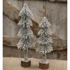 Heavy Snowy Pencil 20 inch Holiday Christmas Tree Decoration