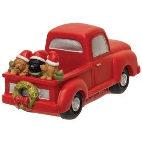 Christmas Holiday Truck With Dogs Decoration