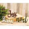Christmas Holiday 3 Piece Decoration "Joy, Peace, and Noel" Sitter Set