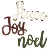 Christmas Holiday 3 Piece Decoration "Joy, Peace, and Noel" Sitter Set