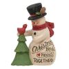 Holiday "Christmas Brings Hearts Together" Snowman Decoration