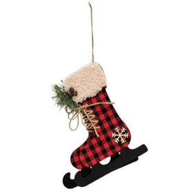 Christmas Holiday "Lodge Skate" Ornament