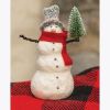 Christmas Holiday Blizzard Boy Snowman Figurine Decoration