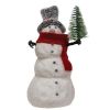 Christmas Holiday Blizzard Boy Snowman Figurine Decoration