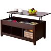 Brown Wood Lift Top Coffee Table with Hidden Storage Space *Free Shipping*