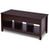 Brown Wood Lift Top Coffee Table with Hidden Storage Space *Free Shipping*