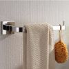 Bright Polished Square Base Bar/Hook, Silver Towel Rack, Bathroom Accessory *Free Shipping*