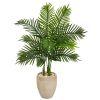 3.5' Areca Palm Artificial Tree in Sand Colored Planter (Real Touch)