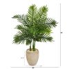 3.5' Areca Palm Artificial Tree in Sand Colored Planter (Real Touch)