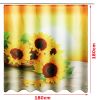 Sunflower Waterproof Polyester Shower Curtain *Free Shipping*