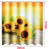 Sunflower Waterproof Polyester Shower Curtain *Free Shipping*