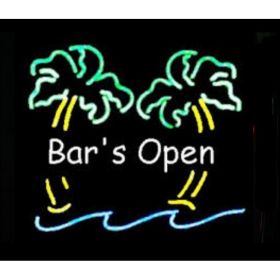 Bar's Open Neon Bar Sign 3