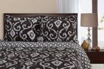 Cambridge Ikat 3-Piece Quilt Set, Full/Queen, Brown *Free Shipping*