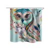 Owl Printed Waterproof Shower Curtain with Hooks *Free Shipping*