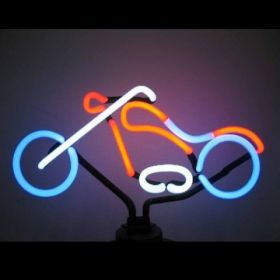 Chopper Neon Sculpture