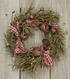 10 Inch Rustic Christmas Holiday Pine Ring