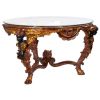 Louis XIV Glass-Topped Cocktail Table