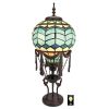 Le Flesselles Hot Air Balloon Illuminated Stained Glass Statue