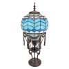 Le Flesselles Hot Air Balloon Illuminated Stained Glass Statue