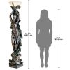 The Peacock Goddess Torchiere Floor Lamp