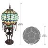 Le Flesselles Hot Air Balloon Illuminated Stained Glass Statue