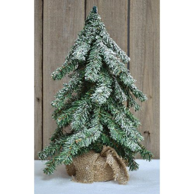 18 Inch Frosted Tabletop Christmas Tree
