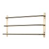 Three Staggered Bars Bathroom Towel Rack, Luxury Brushed Gold, 304 SS, 23.62 in. *Free Shipping*