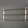 Three Staggered Bars Bathroom Towel Rack, Luxury Brushed Gold, 304 SS, 23.62 in. *Free Shipping*
